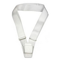 Single Strap Webbing Parade Belt- White